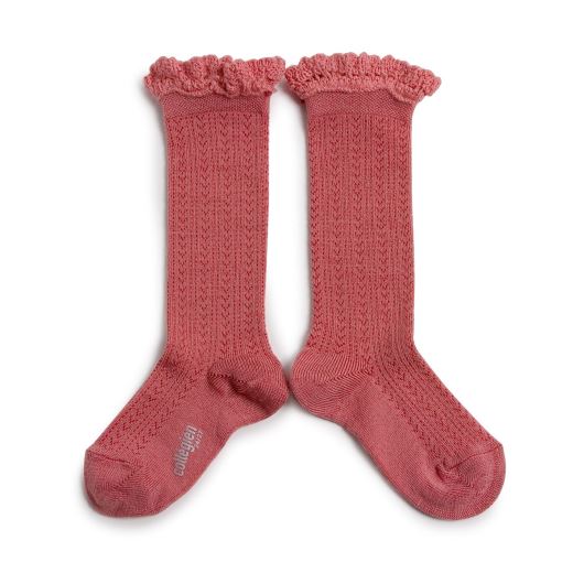 CHAUSSETTES ADELINE - ROSE LITCHI