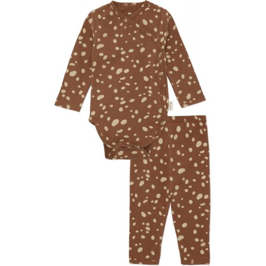 PYJAMA DE NOËL NOUVEAU NÉ - DEER BROWN
