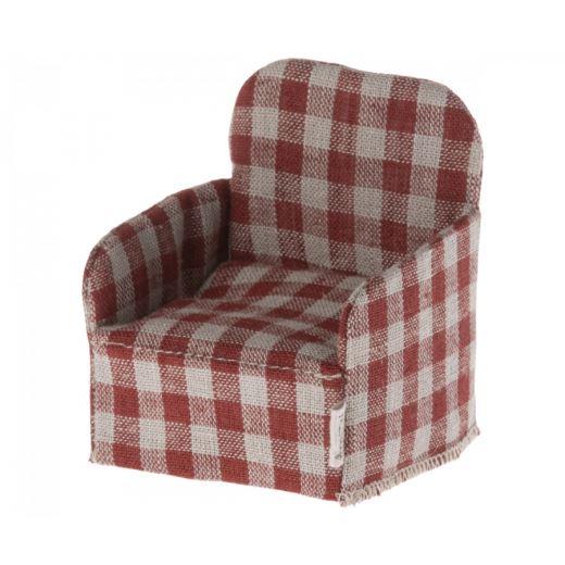 CHAISE SOURIS - VICHY ROUGE