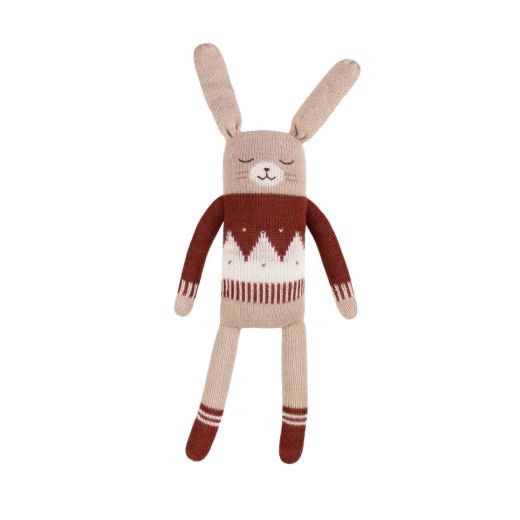GRAND DOUDOU LAPIN | PULL JACQUARD SIENNE
