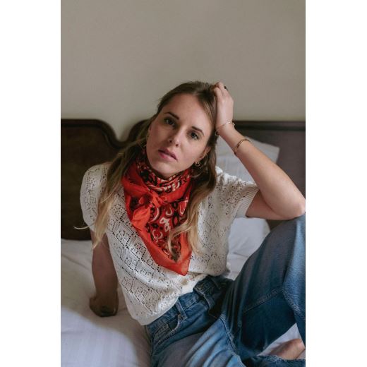 FOULARD LARGE BANDANA | SANGUINE