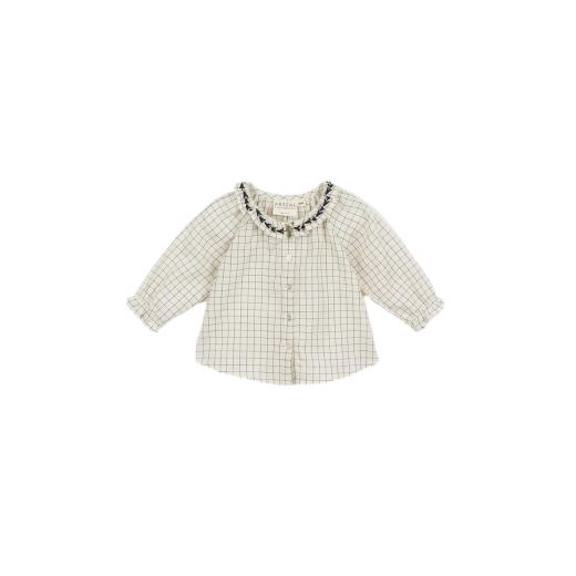 BLOUSE COL MINI CARREAUX