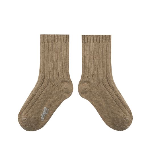 CHAUSSETTES CHAMOIS CACHEMIRE | PETITE TAUPE