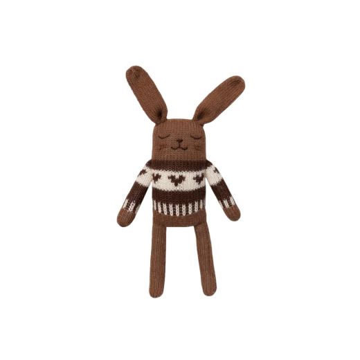 DOUDOU LAPIN | PULL JACQUARD MOCHA