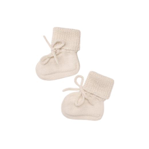 CHAUSSONS BÉBÉ TRICOTÉS | ÉCRU