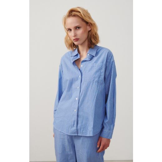 CHEMISE ZATYBAY | RAYURES AQUA