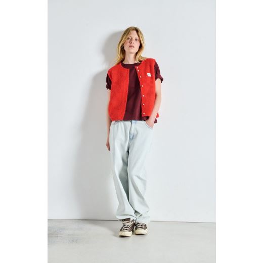 GILET EAST COL ROND | PIMENT