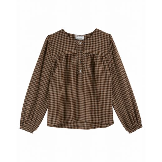 BLOUSE VICHY | CHOCO