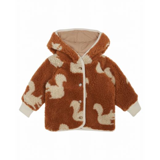 MANTEAU FOUSSE FOURRURE | ÉCUREUIL