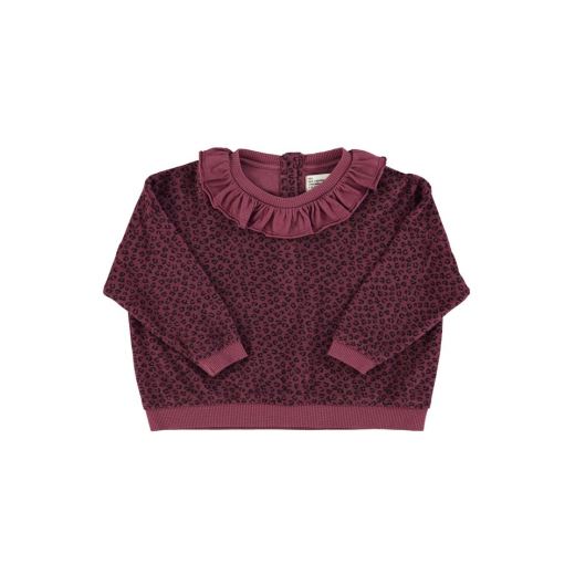SWEAT COL | ANIMAL AUBERGINE