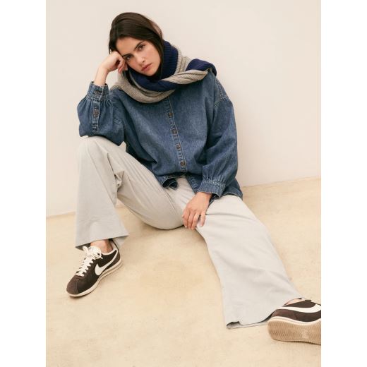 PANTALON LARGE JIMMY VELOURS | CLOUD