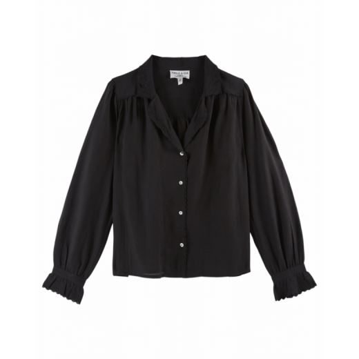 BLOUSE CAPUCINE | NOIR