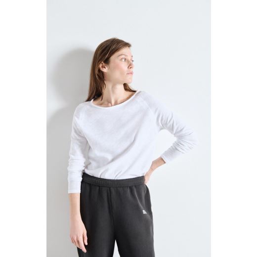 TEE SONOMA ML COL BATEAU | BLANC