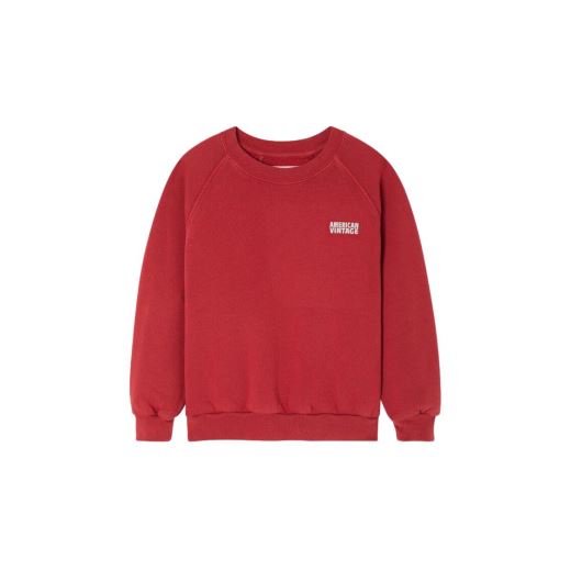 SWEAT ENFANT IZUBIRD | CERISE VINTAGE