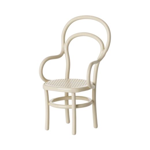 CHAISE VINTAGE SOURIS | BLANC