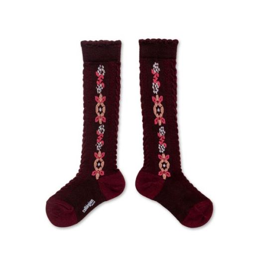 CHAUSSETTES HAUTES DALIA | BORDEAUX