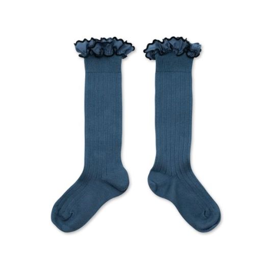 CHAUSSETTES CONSTANCE | BLEU CENDRE