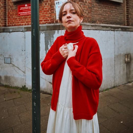 FOULARD LAINE | SCARLETT RED