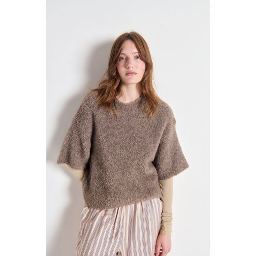 PULL ZOLLY | TAUPE CHINÉ