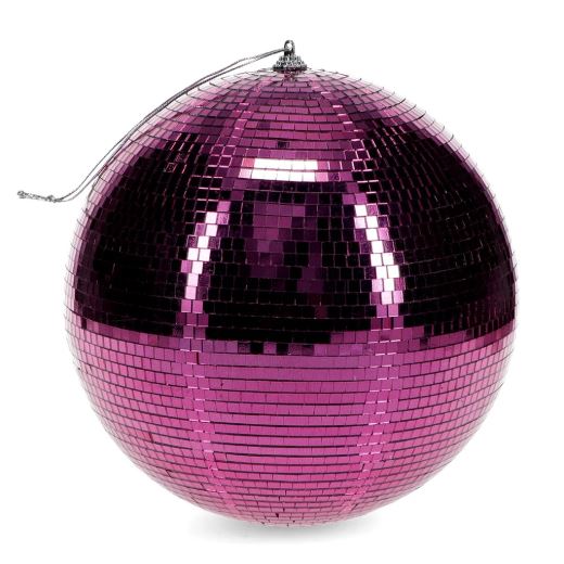 BOULE DISCO 20 CM | ROSE