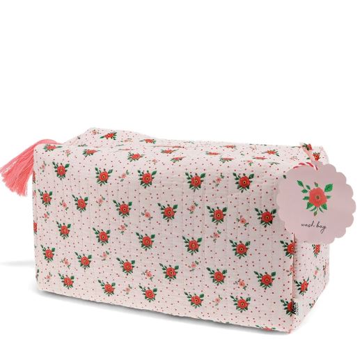 TROUSSE DE TOILETTE MATELASÉE | FRENCH ROSE