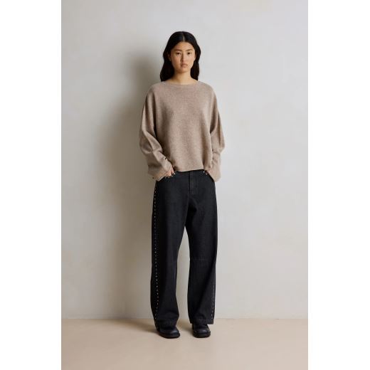 PANTALON BARREL NOIR