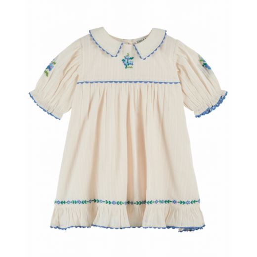 ROBE BRODÉE | ÉCRU