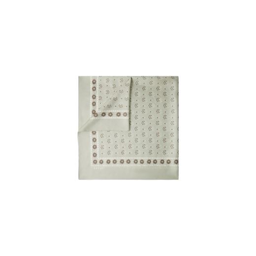FOULARD SOIE | VERT D'EAU & TAUPE