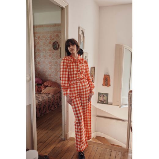 BLOUSE DIVA | VICHY ROUGE