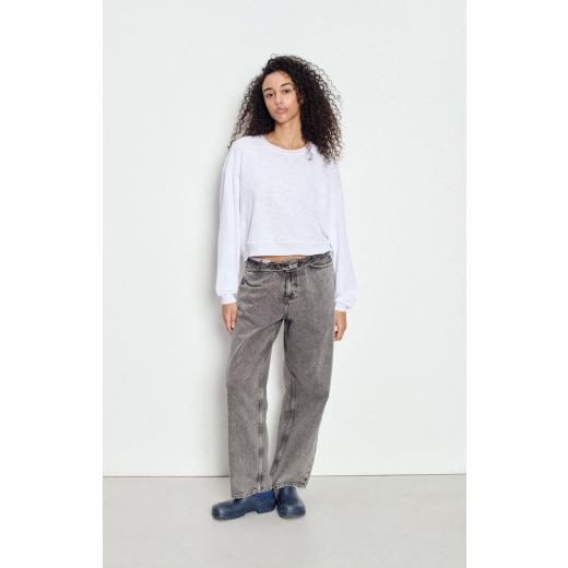 TEE SHIRT SONOMA ML COL ROND | BLANC