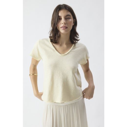 TEE SONOMA MC COL V | VANILLE VINTAGE