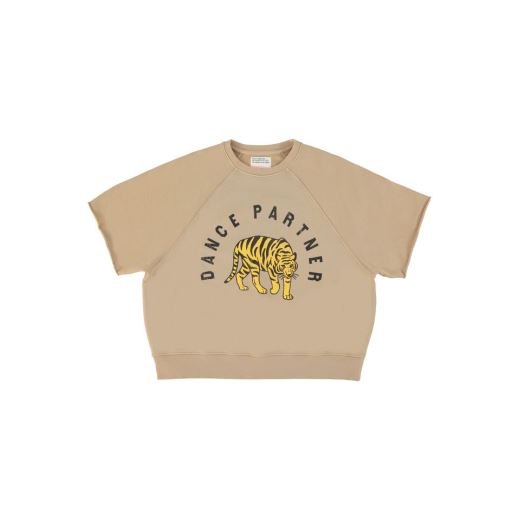 SWEAT MARRON CLAIR | LEOPARD