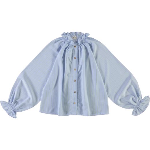 BLOUSE GARAM | RAYURES FINES VERTES