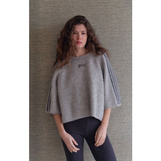 PULL VITOW MANCHES 3/4 | GRIS CLAIR