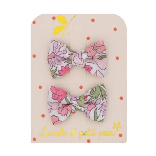 BARRETTE MINI PAPILLON | LIBERTY POPPY ET DAISY ROSE