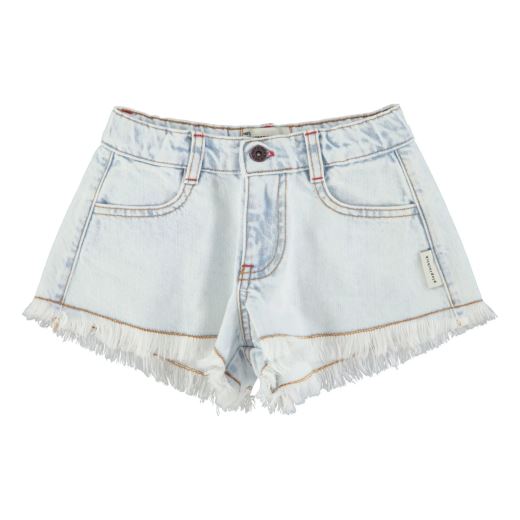 SHORT JEAN AVEC FRANGES