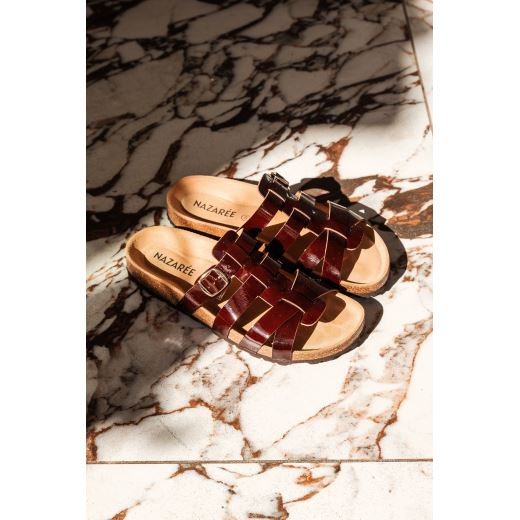 SANDALES CARMEN | VERNIS CHOCOLAT