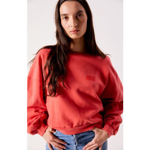 SWEAT JITBAY COL ROND | VERMILLON VINTAGE