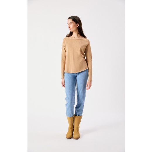 TEE SONOMA ML COL BATEAU | BEURRE DE CACAHUETE