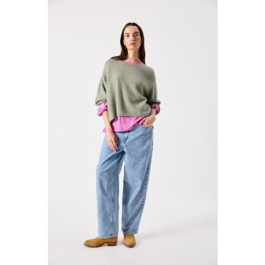 PULL VITOW COL ROND | KAKI