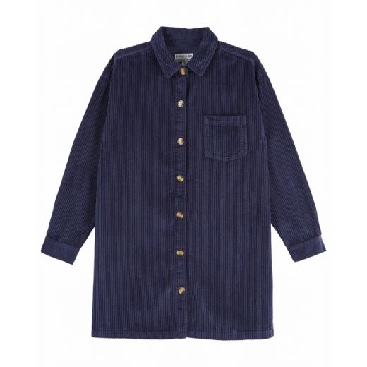 ROBE VELOURS | MARINE