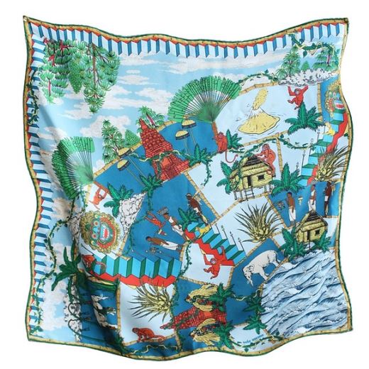 FOULARD EN SOIE | MAK BLEU