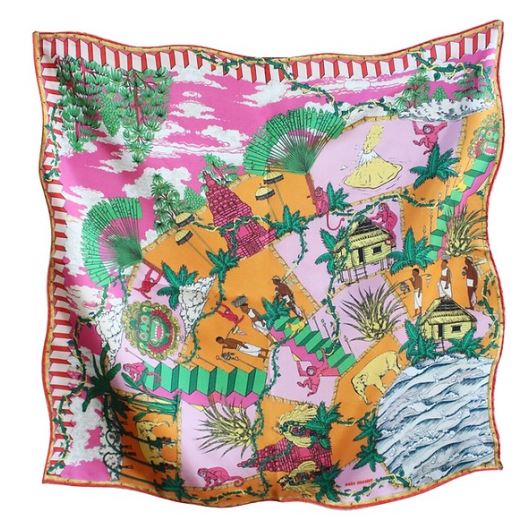 FOULARD EN SOIE | MAK PINK