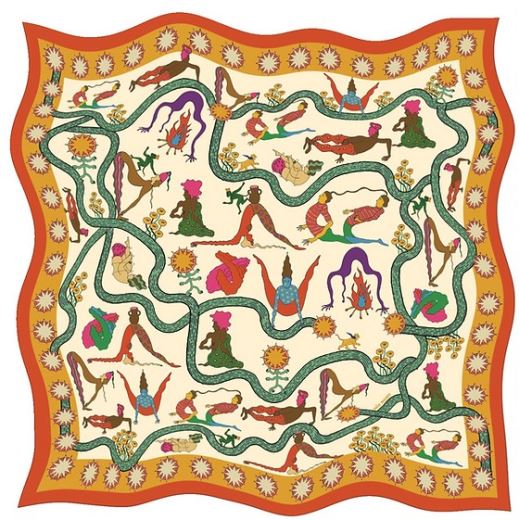 FOULARD EN SOIE GM | FLOW