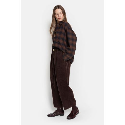 PANTALON KICK VELOURS BROWN
