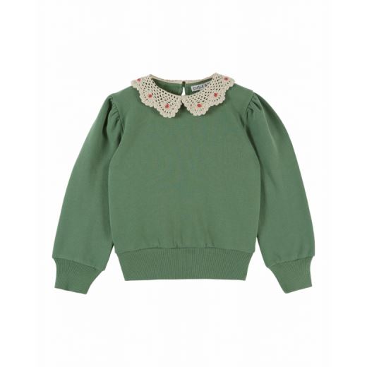 SWEAT COL CROCHET OLIVE