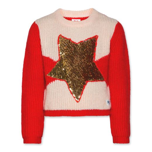 PULL MOHAIR STAR RED