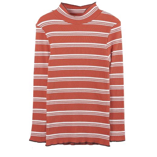 SOUS PULL RAYÉ ORANGE