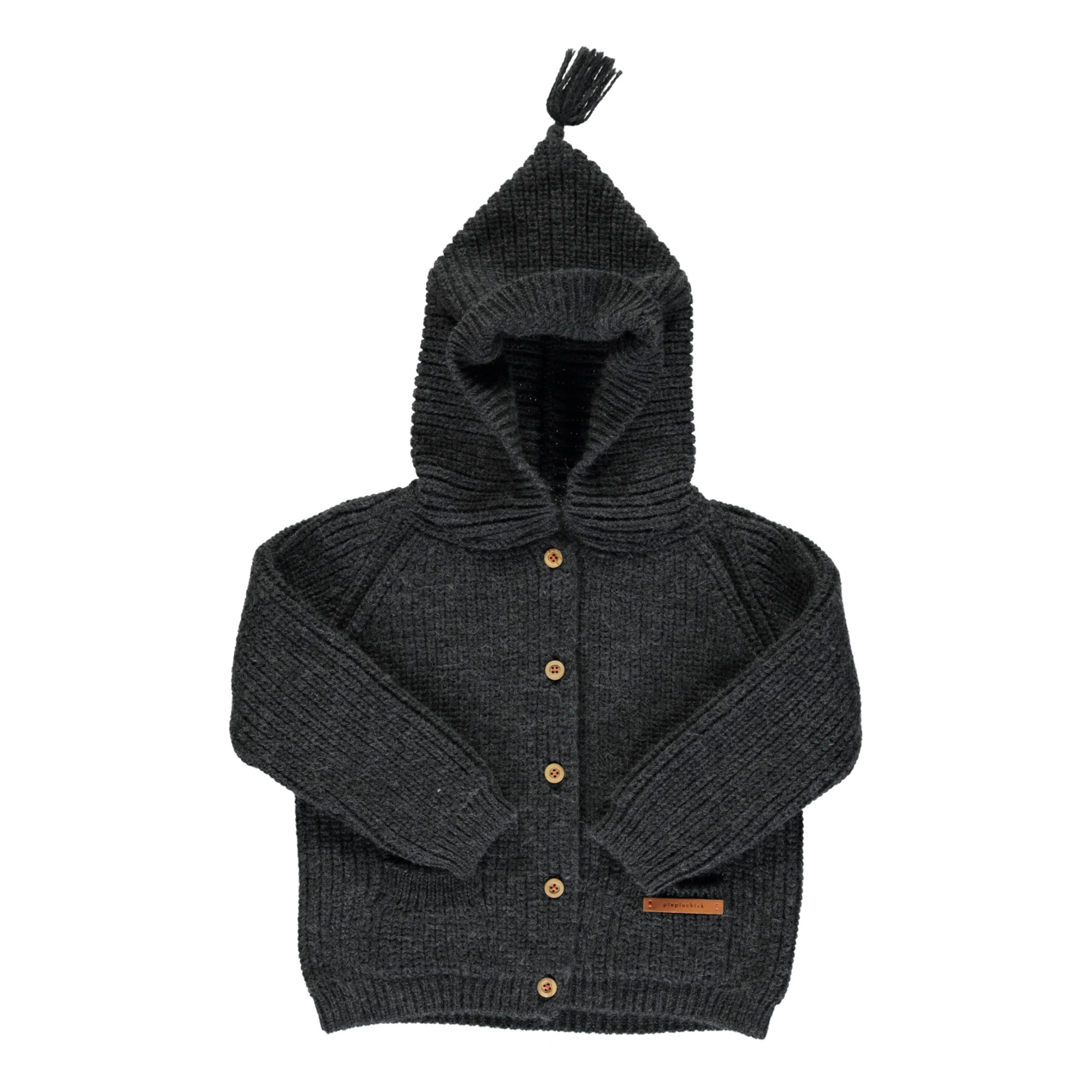 Gilet Capuche Maille Gris Anthracite Piupiuchick Bebe Fille 0 24 Mois Mode Bebe Fille J Aime
