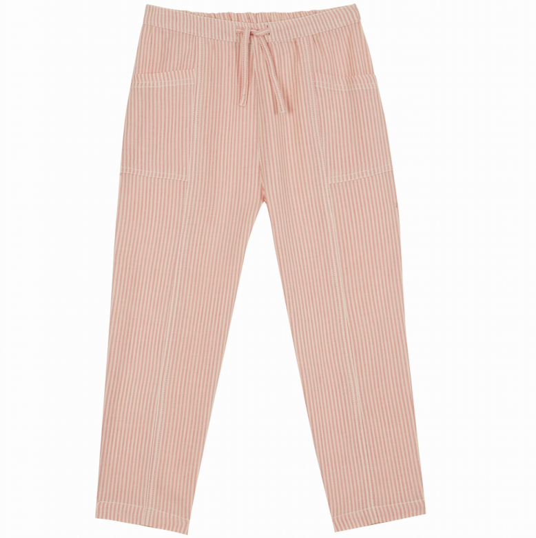 pantalon rayure rose emile et ida - mode fille 3/12 ans mode fille - j'aime
